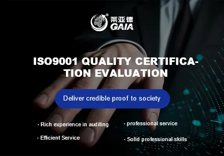 ISO9001 quality certification evaluation