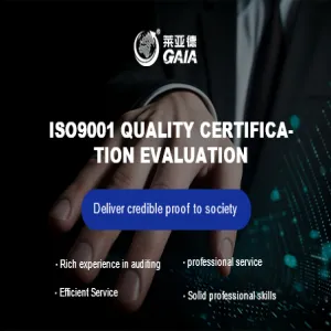 ISO9001 quality certification evaluation