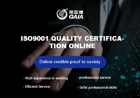 ISO9001 quality certification online