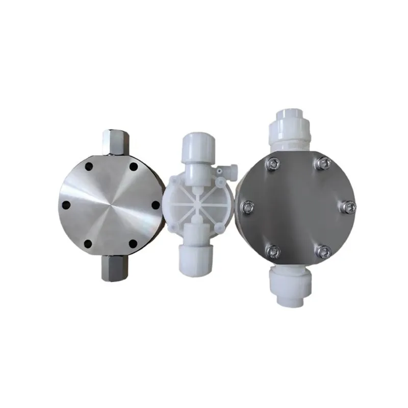 High-precision metering pump head
