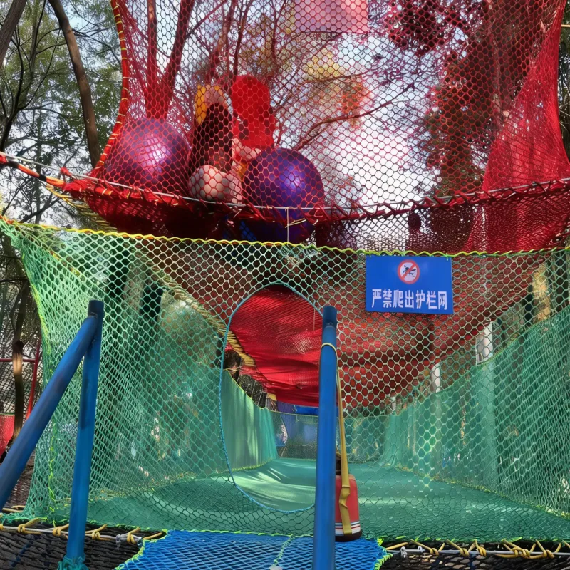 Safe & Fun Knotless Net Park for All-Age Play Experience