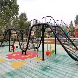 Customizable Climbing Net Frame for Children&rsquo;s Playgrounds