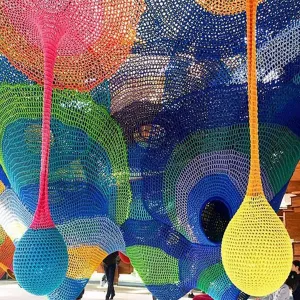 Honeycomb Playground: Immersive Multi-Level Net Play Structure