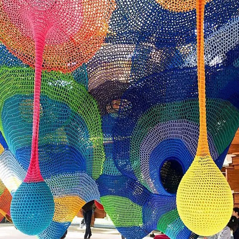 Honeycomb Playground: Immersive Multi-Level Net Play Structure