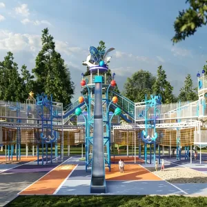 Custom Kids Matrix Playground Equipment for Play Zones