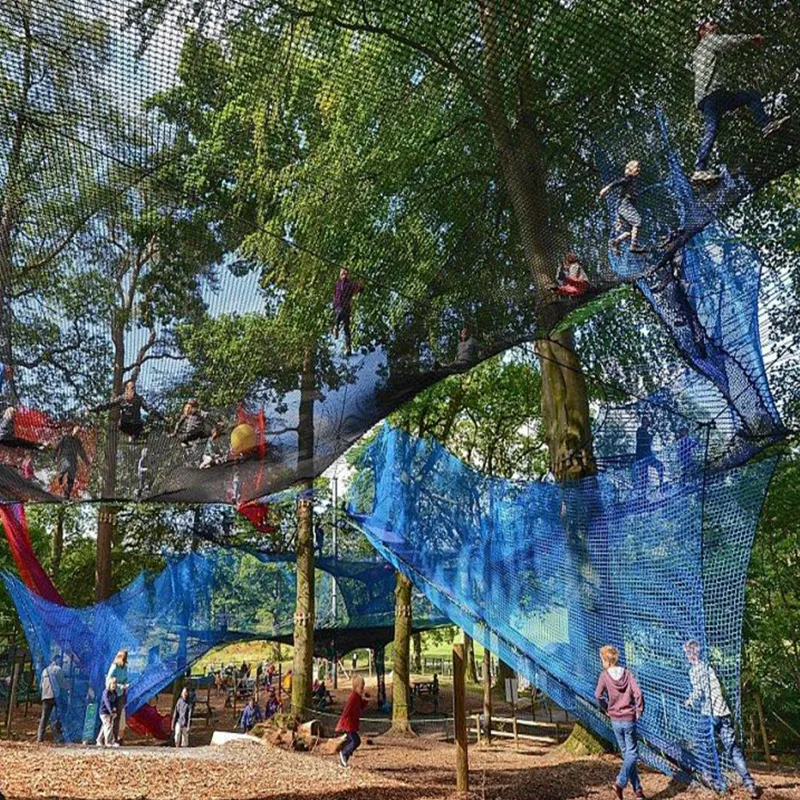 Safe Parent-Child Jungle Net Park for Forest Playgrounds