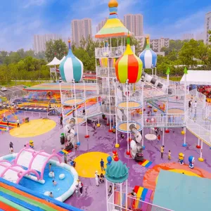 Outdoor Children's Playground with Safe & Durable Play Equipment