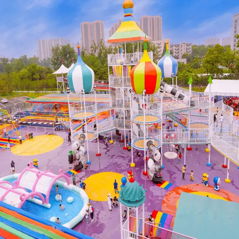 Outdoor Children's Playground with Safe & Durable Play Equipment