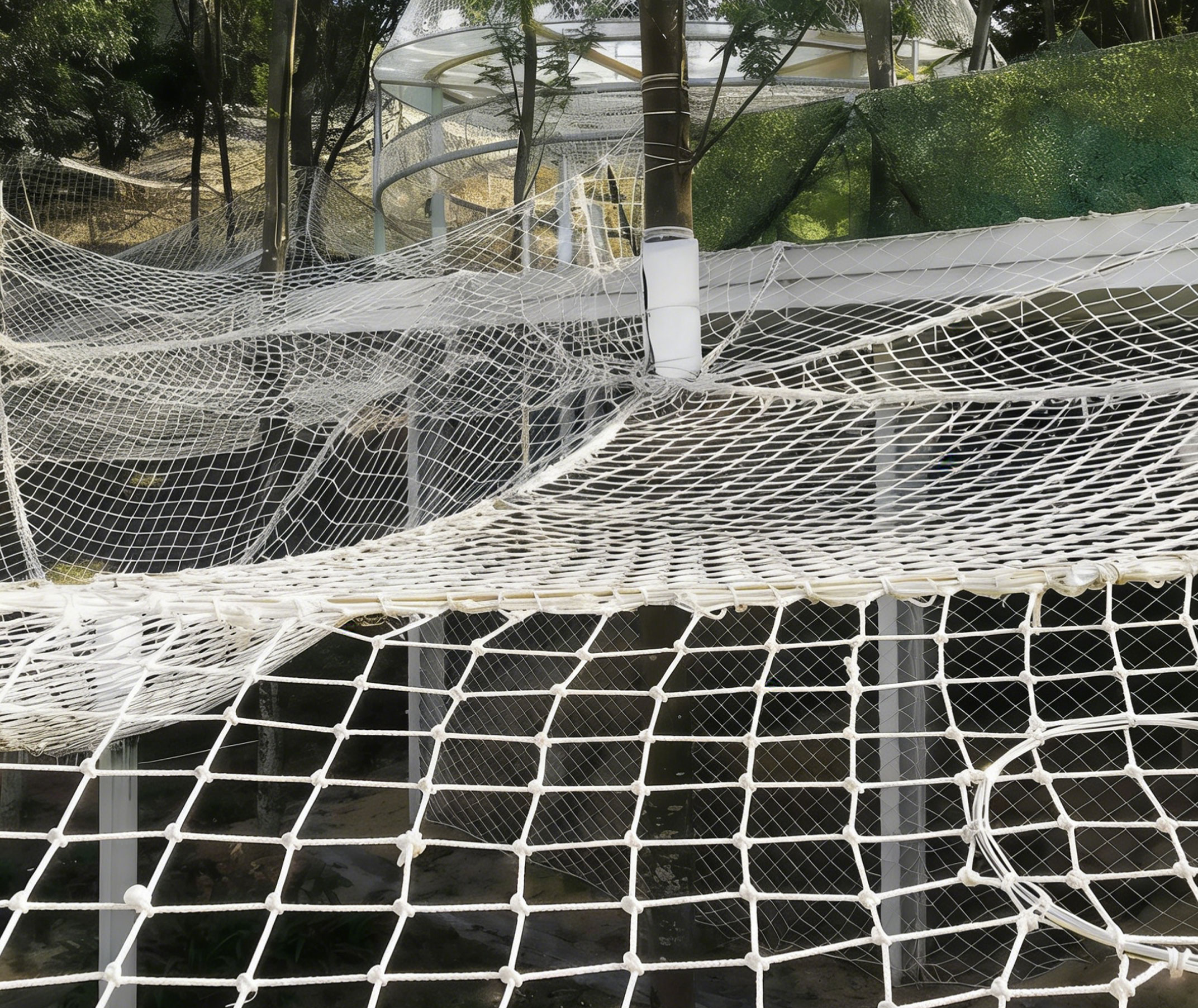 Robust Climbing Net Frame Equipment for Thrilling Adventure Parks