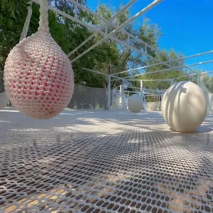Creative Knotless Net Playground for Kindergarten Play Areas