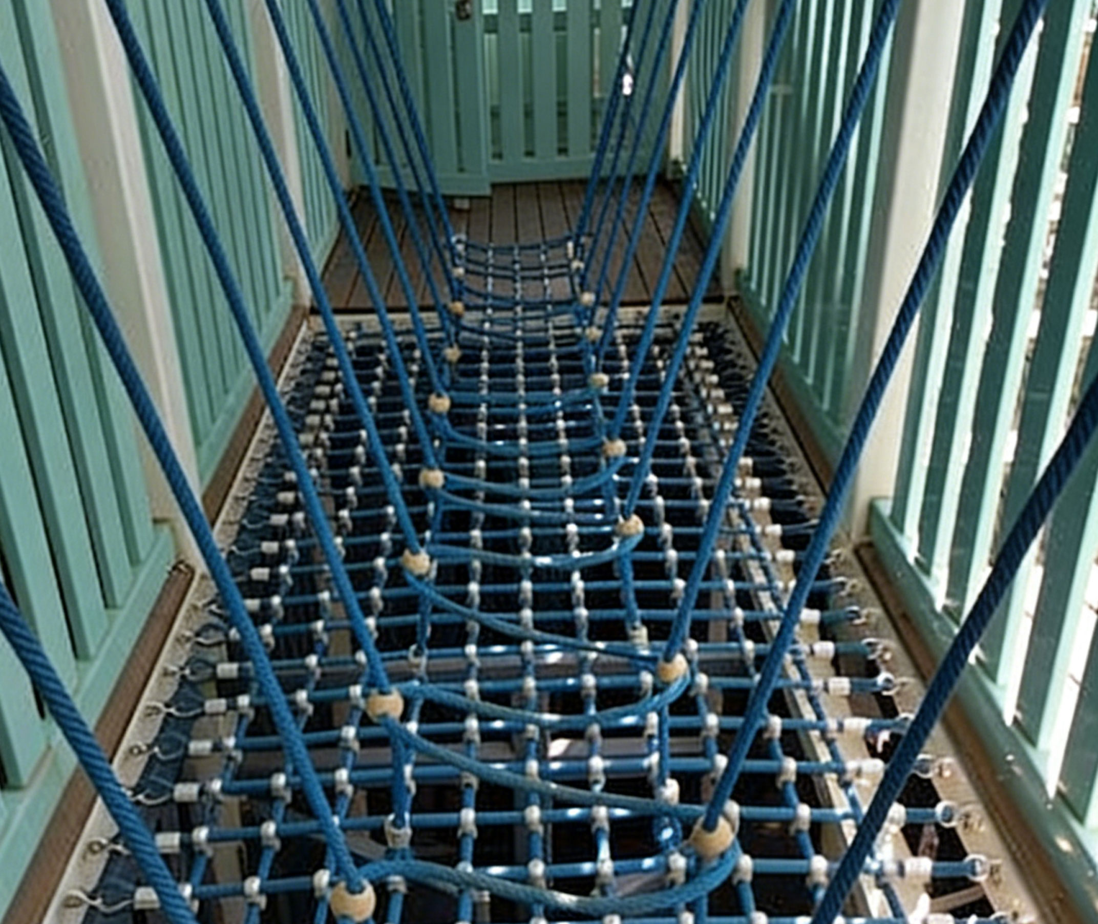 Heavy Duty Climbing Net Frame for High Traffic Adventure ParksChild