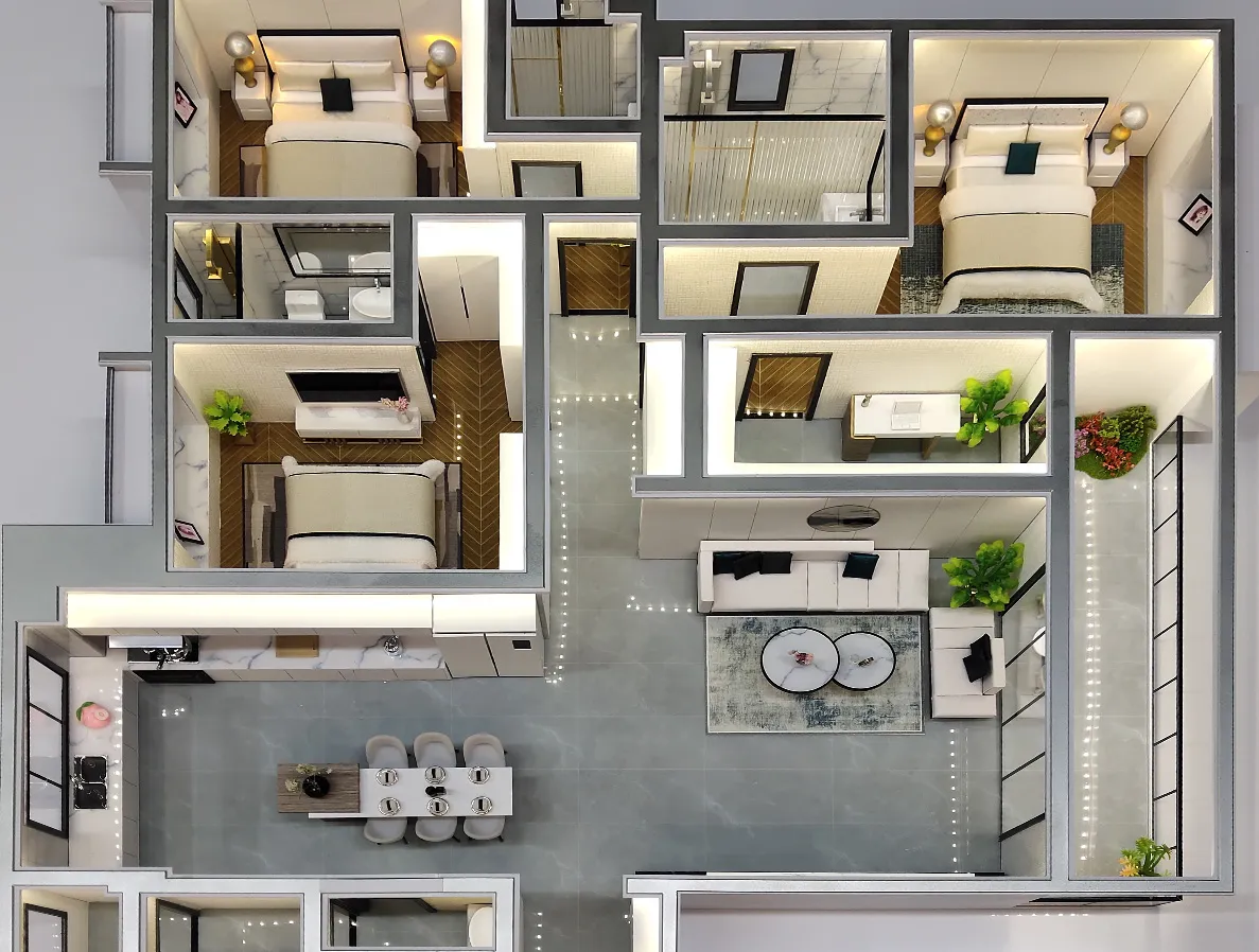 Creating Interior Spaces in Architectural Models: Bringing Designs to Life