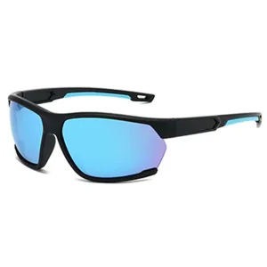 TR90 Semi-Rimless Wraparound Cycling Sports Sunglasses