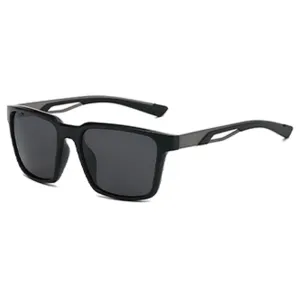 TR90 Hollow Curved Temple Square Sunglasses