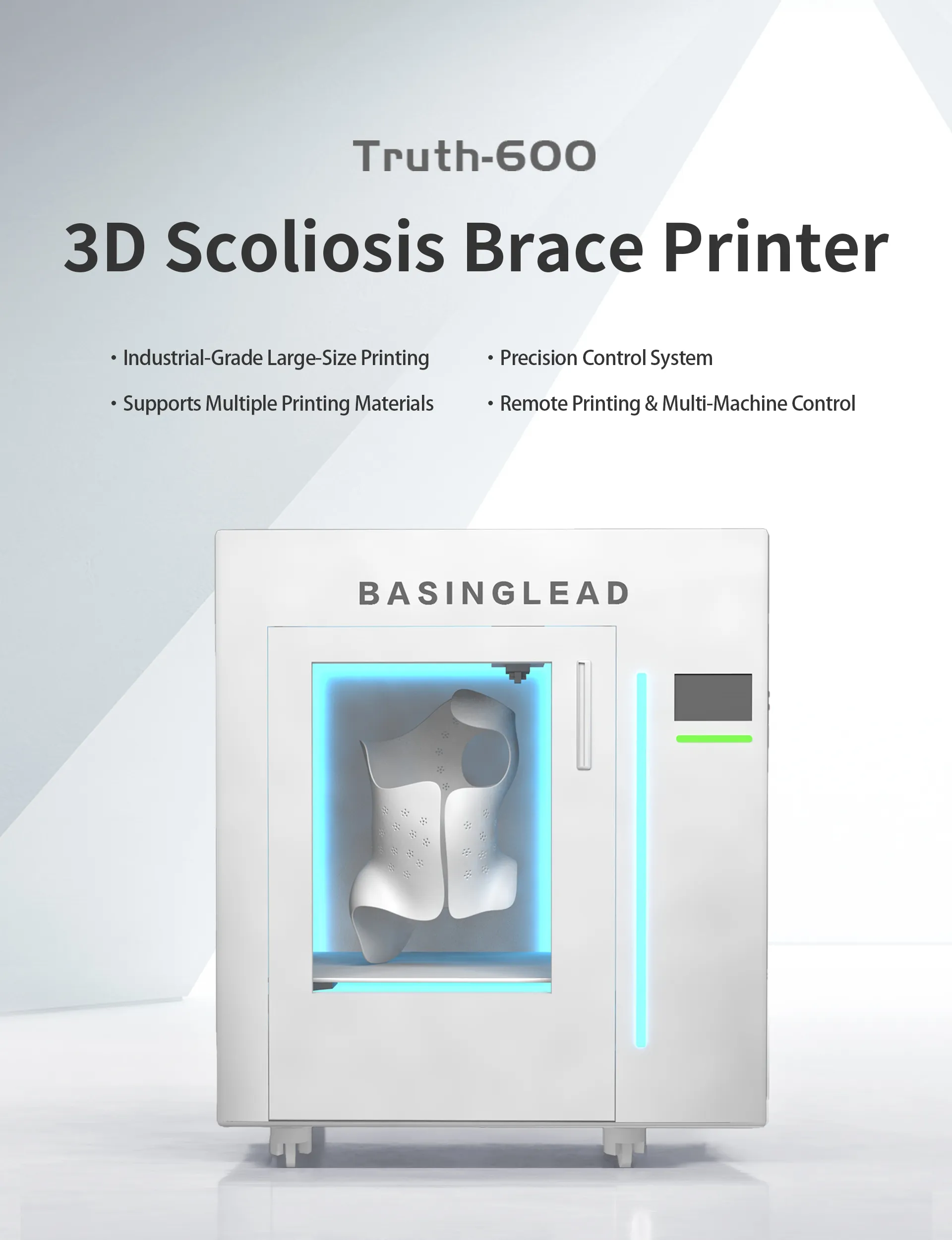 BASINGLEAD Unveils the Truth-600 Scoliosis 3D Printer
