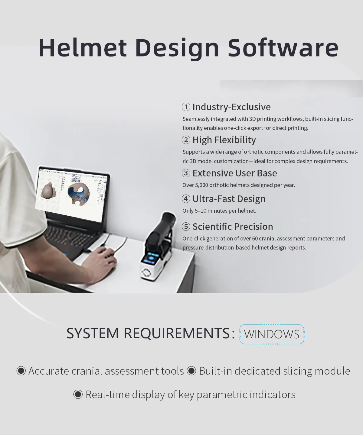 Ideal-HE | Digital Cranial Assessment and Orthotic Helmet Design System