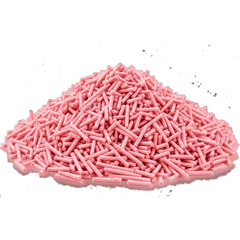 Peach-flavored tofu cat litter