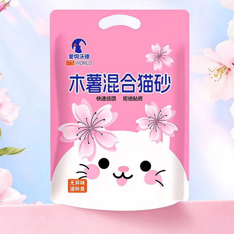 Cassava mixed cat litter