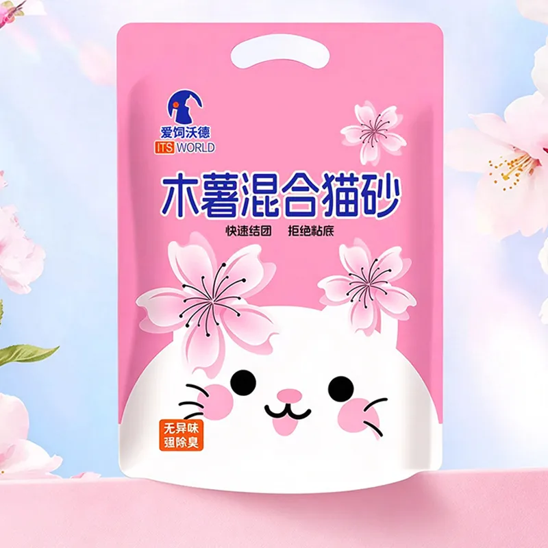 Cassava mixed cat litter