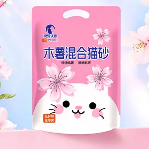 Cassava mixed cat litter