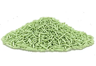 Green tea-flavored tofu cat litter