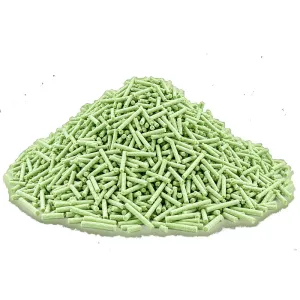 Green tea-flavored tofu cat litter