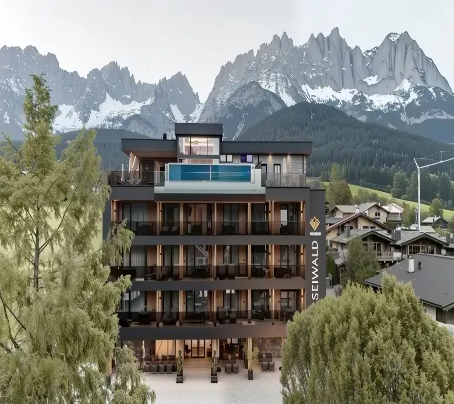 Swisspacer warm edge technology empowers Kaiserjuwel hotel in Austria to create a transparent and elegant model of high-altitude living