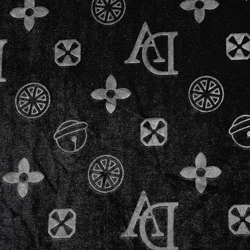 3D emboss velvet