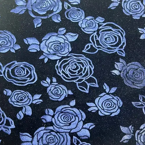 3D emboss velvet