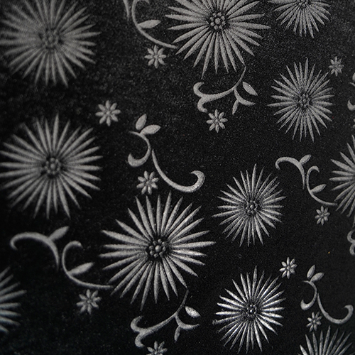 3D emboss velvet
