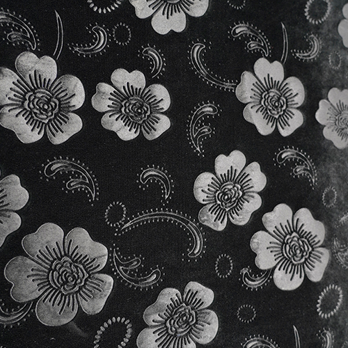 3D emboss velvet