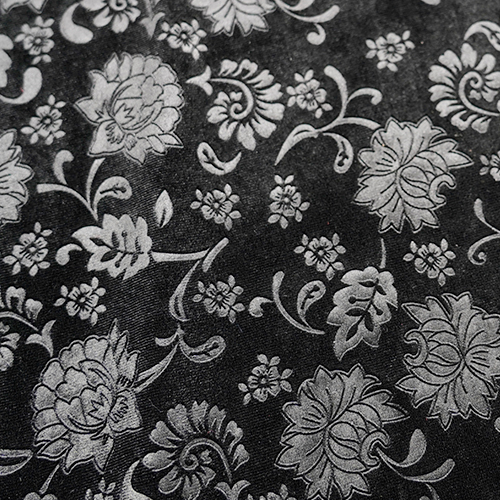 3D emboss velvet