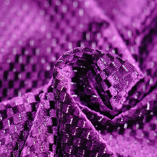 Metallic velvet