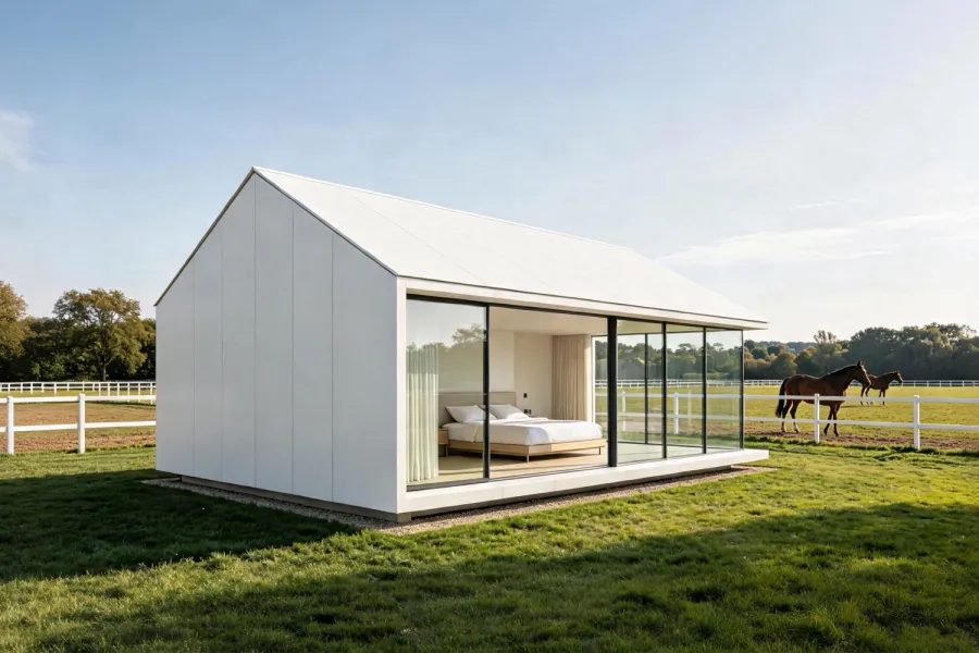 Deck‑Equipped Modular Prefab Villa
