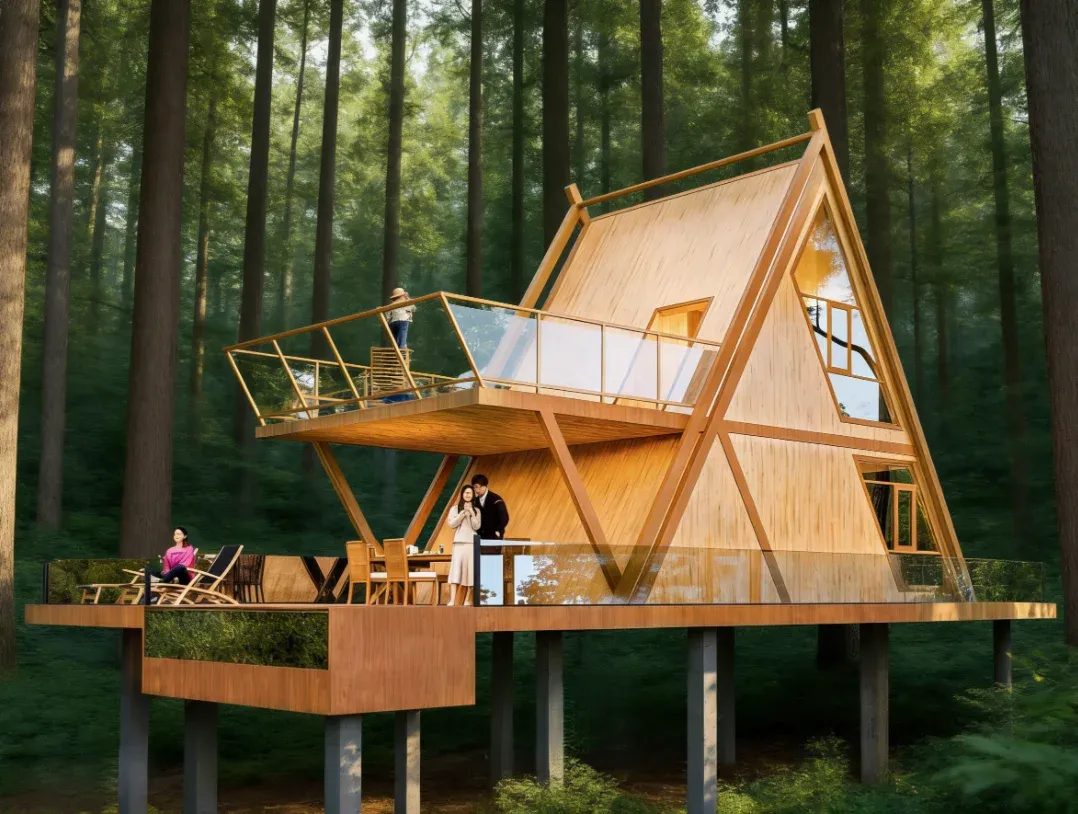 Irregular Shape Home Villa Prefabricated Modular Aluminum Frame Waterproof House Hotel Luxury Modern