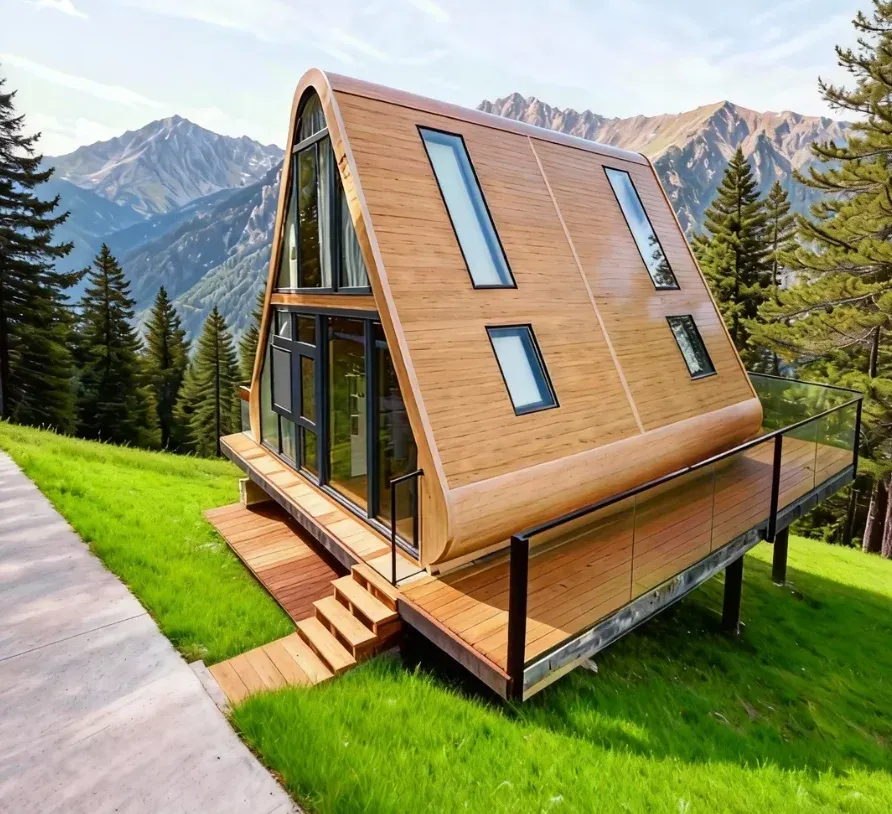 Light Steel Waterproof Villa-style Prefabricated Container Space Pods Steel Structure for Hotels Homestays & Outdoor Use
