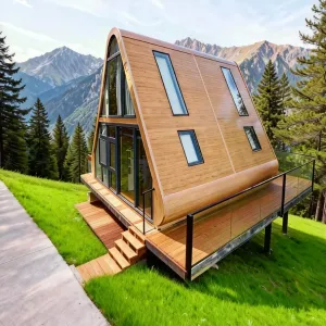 Light Steel Waterproof Villa-style Prefabricated Container Space Pods Steel Structure for Hotels Homestays & Outdoor Use