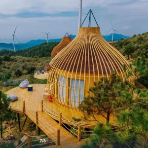 Easy Building Prefabricated Steel Structure Two-story Luxury Camping Vacation Home Accommodation Villa Office Building Modern