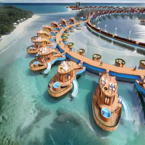 Floating Ocean‑Style Wild‑Luxury Resort Planning & Design