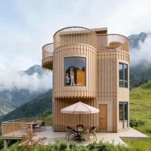 Luxury Aluminum Villa Vacation House Full Transparent Glass Waterproof Modern Design Easy Installation Panoramic Scenic 50-70