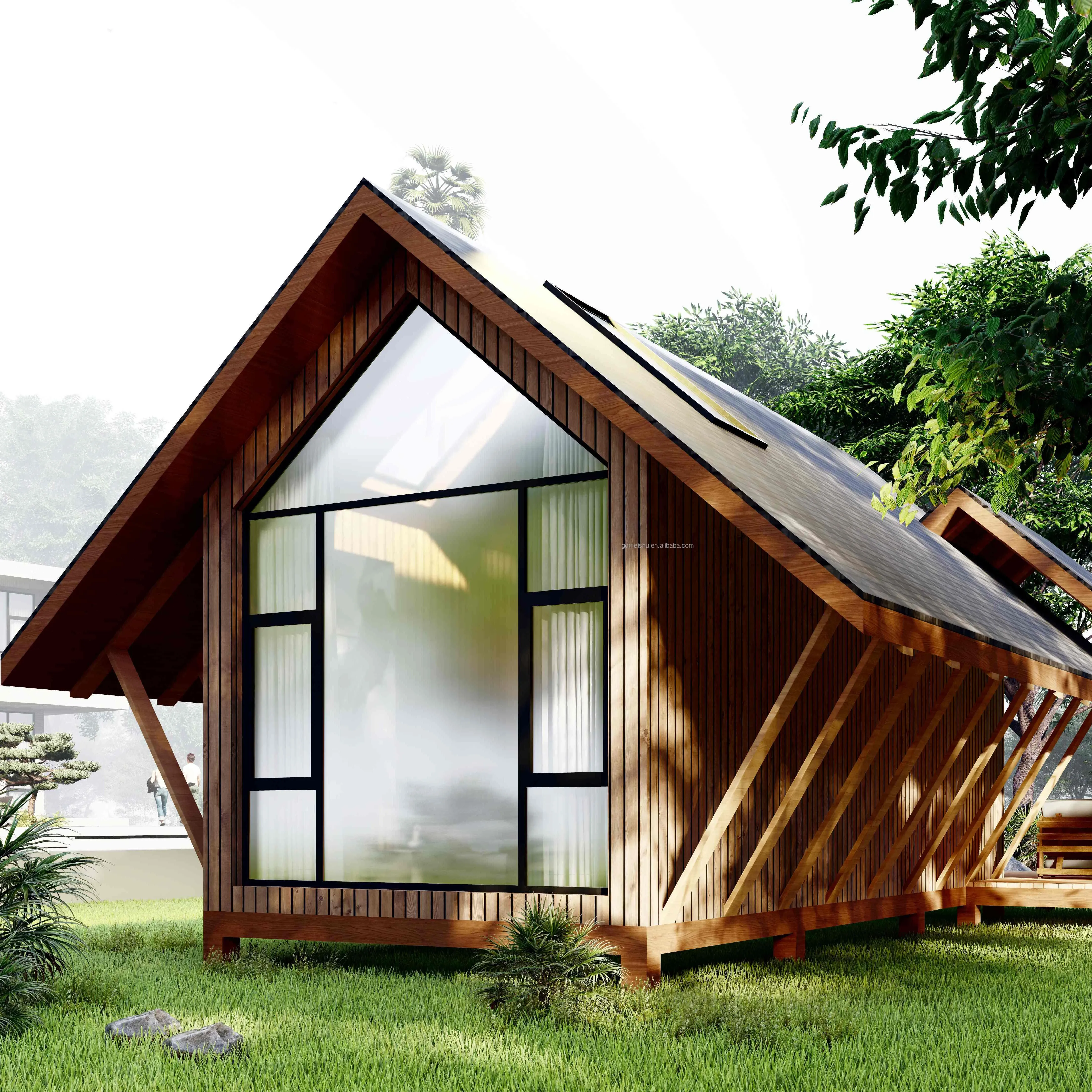 Luxury Villa Prefabricated Aluminum Modular Holiday House Eco-Friendly Fire Resistant Waterproof Anti-Corrosion Easy