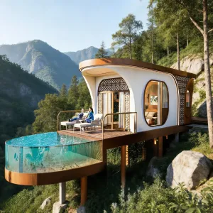 Beautiful Villa Mobile Prefab House Modular Movable Quick Assembly Waterproof Fire Resistant Aluminum Modern Design Customized