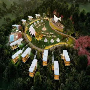 Forest‑Hillside Wild‑Luxury Glamping Resort Planning & Design