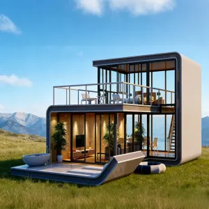 Luxury Modern Aluminum Frame Anti-Corrosion Waterproof Fire Resistant Canopy Outdoor Forest Resort Holiday House Villa