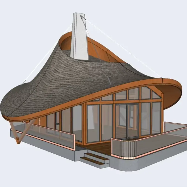 Modern Outdoor Steel Structure Hotels Tourism Camping Residence Restaurants Service Centers-Prefab Houses Apartment Beautiful