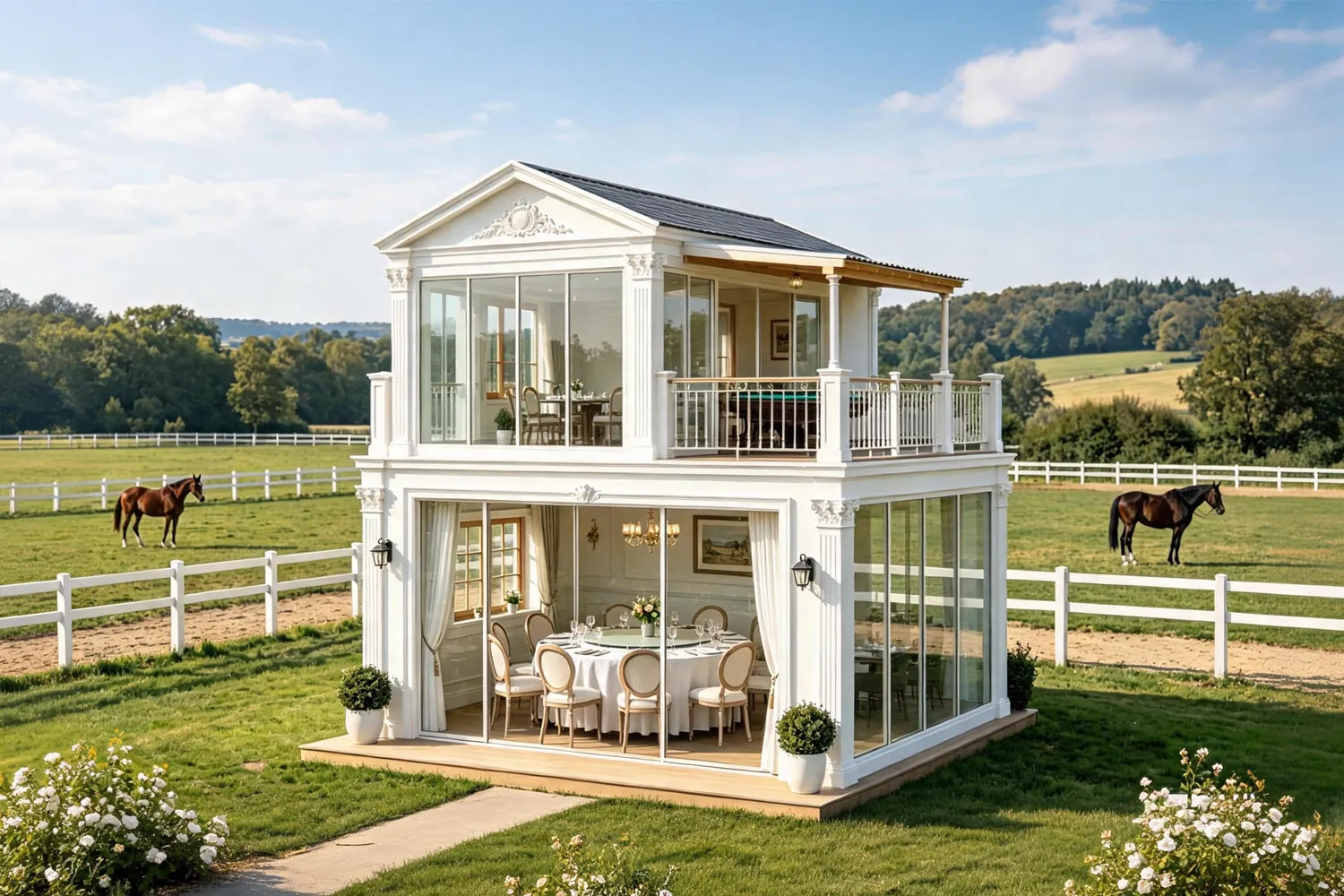 European Classic Double‑Story Modular Pavilion