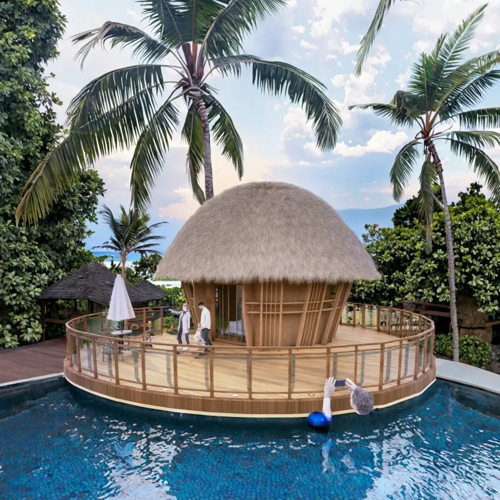 Modern Luxury Aluminum Steel Frame Forest Resort Eco-Design Tree House Glass Facade Waterproof Anti-Corrosion Villa Hotel for