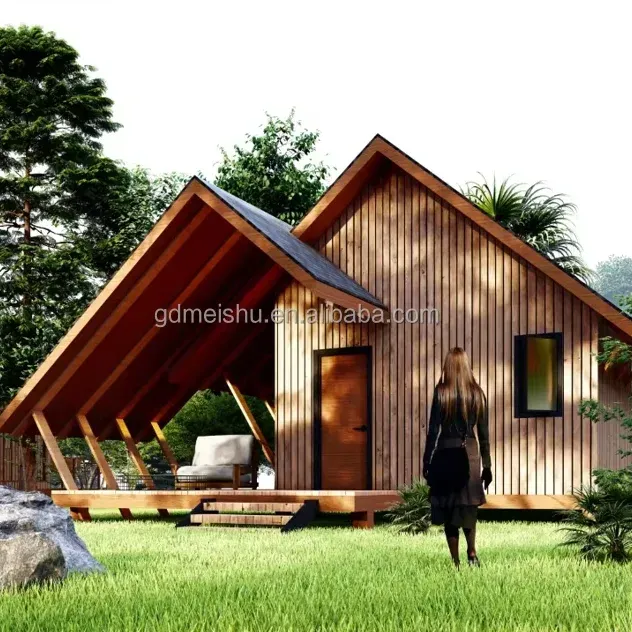 Luxury Villa Prefabricated Aluminum Modular Holiday House-Eco-Friendly Fire Resistant Anti-Corrosion Easy Installation Modern