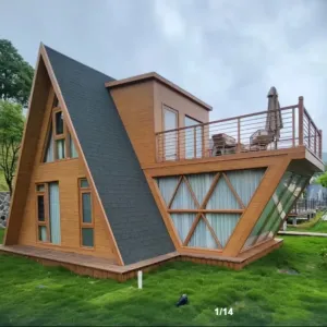 Modern Fire-Resistant Irregular Aluminum Villa Holiday House Customized Size Easy Installation for Vacation Home Extended