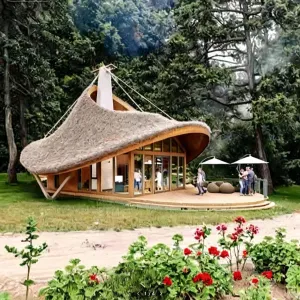 Outdoor Aluminum Structure Hotel Tourism Camping Vacation Stays Family Residences Customized Homestays Living Room Bedroom